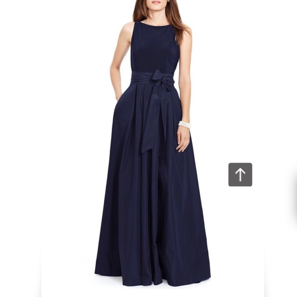 ralph lauren taffeta dress